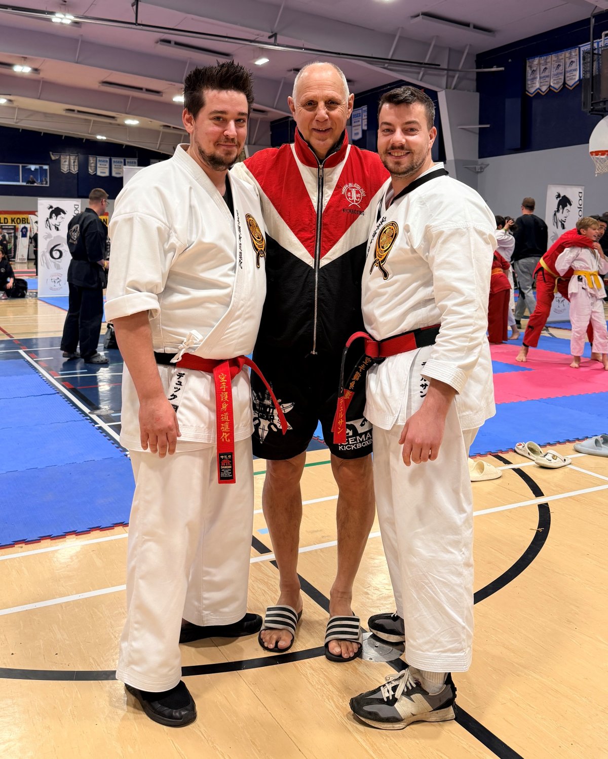 Mathias et Kevin avec Jean-Yves Thériault